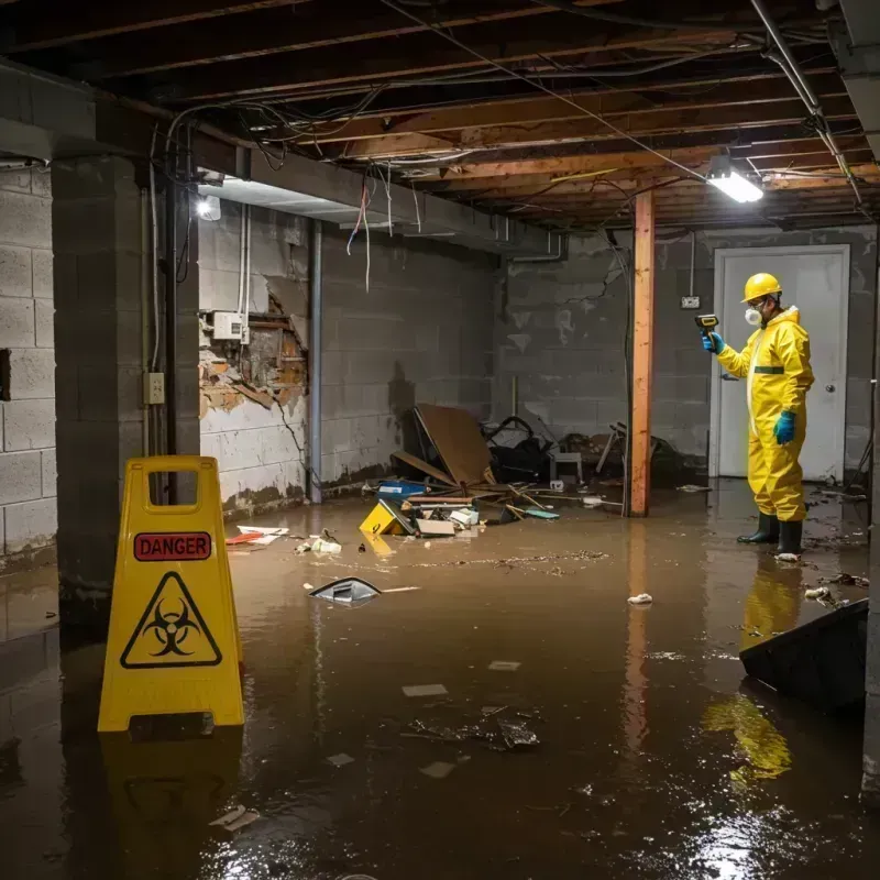 Flooded Basement Electrical Hazard in Seaside, CA Property